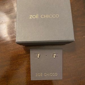 Zoe Chicco 14k mixed shaped diamond stud earrings